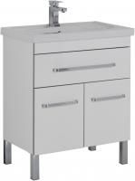 Тумба с раковиной Aquanet Сиена 70 белая, 1 ящик, 2 двери
