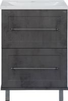 Тумба под раковину Misty Марта 60 темный бетон