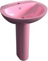 Раковина Arcus 6002 pink с пьедесталом