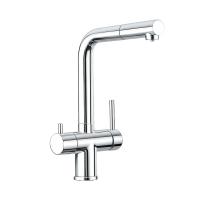 Смеситель для кухни Gappo G4397-70 с выдвижным изливом, хром