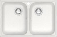 Мойка кухонная ZETT lab. T260Q001 белый лед