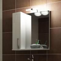 Зеркало-шкаф Triton Диана 80 L, с подсветкой, белый
