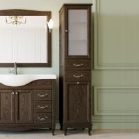 Пенал ValenHouse Эллина 40 R с бельевой корзиной, кальяри, фурнитура хром