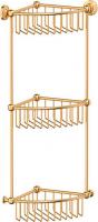Полка 3SC Stilmar STI 309 угловая, 3-ярусная, матовое золото