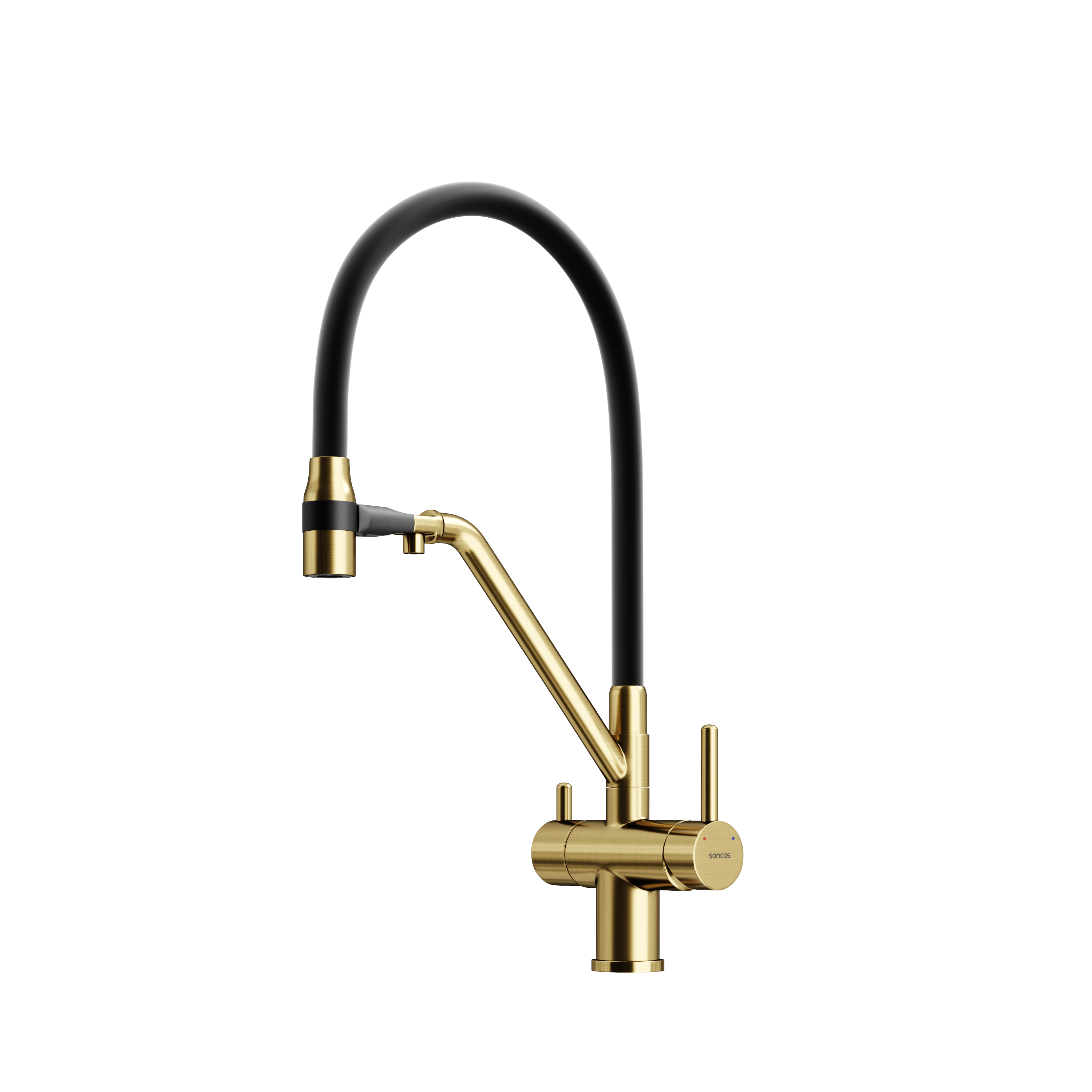 Смеситель для кухни Sancos Dora SC4003BG, брашированное золото