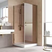 Душевой уголок Vegas Glass EP-Fis LUX 90 05 05 R профиль бронза, стекло бронза