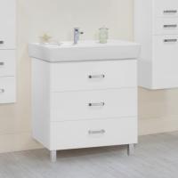 Тумба с раковиной Aquaton Америна М 80 белая, напольная