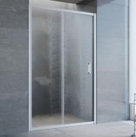 Душевая дверь в нишу Vegas Glass ZP 120 07 02 профиль матовый хром, стекло шиншилла
