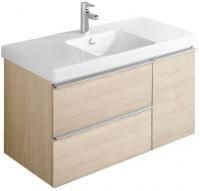 Тумба с раковиной Jacob Delafon Odeon Up 105 светлый дуб, 2 ящика, 1 дверца