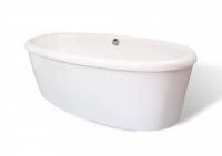 Ванна из искусственного камня AquaStone Оливия 180 с фронтальным экраном