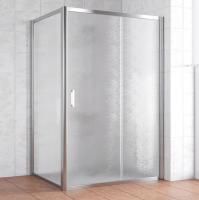 Душевой уголок Vegas Glass ZP+ZPV 130*100 08 02 профиль глянцевый хром, стекло шиншилла