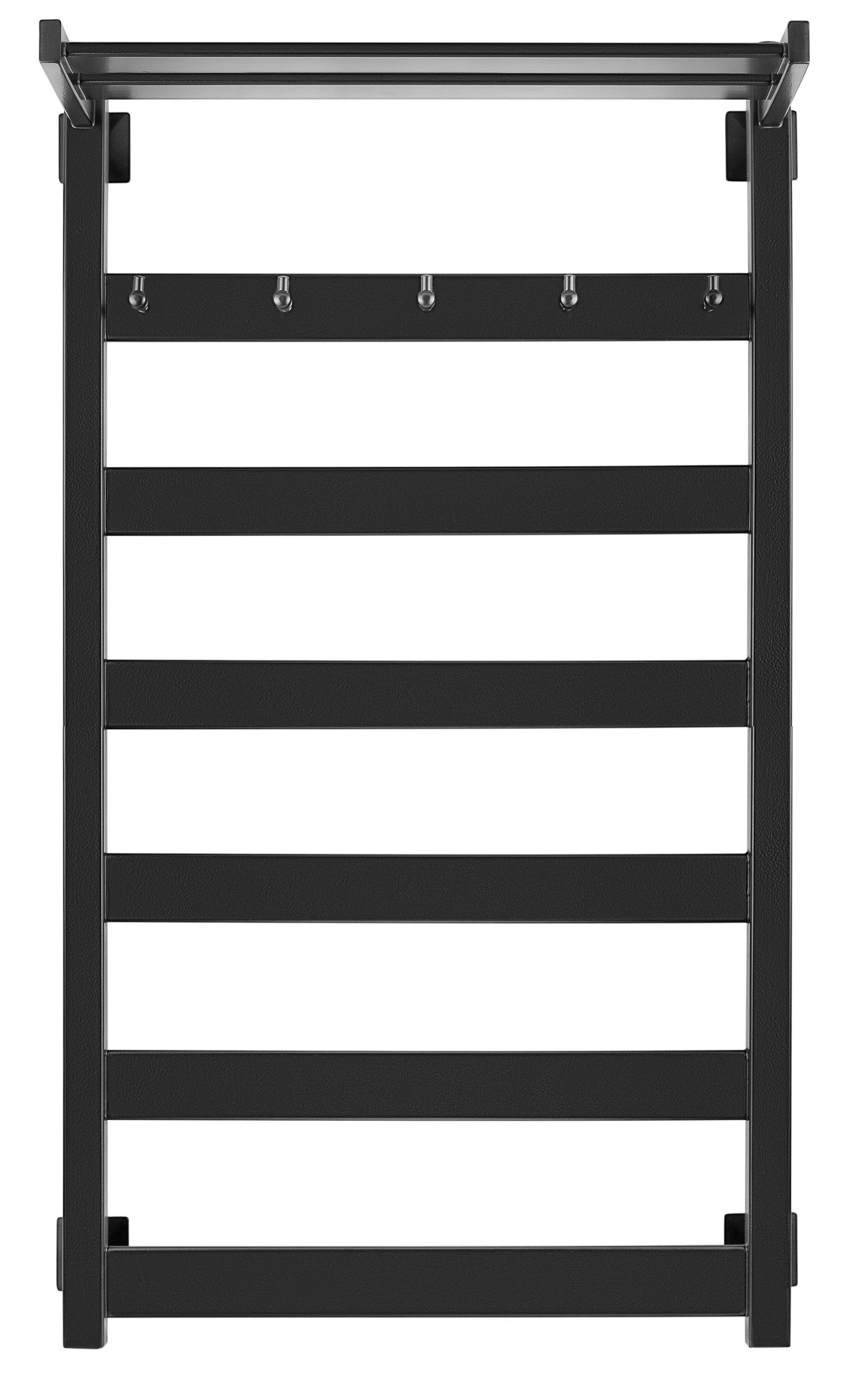 Полотенцесушитель электрический Secado Комано 1 КСП 100/40 R, черный матовый