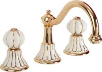 Смеситель для раковины Migliore Olivia 19031 декоративное золото