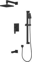 Душевая система Rush Thira TR3635-60Black с внутренней частью