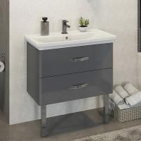 Тумба с раковиной Comforty Рим 80 серый