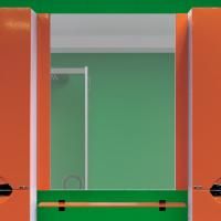 Зеркало Misty Жасмин 60 оранжевое