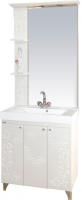 Мебель для ванной Misty Вирджиния Бабочка 75 белая фактурная
