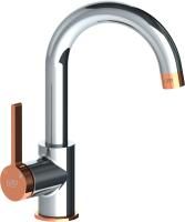 Смеситель для раковины GPD Gildo MTL165-K-R хром, розовое золото