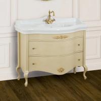 Тумба с раковиной Migliore Impero 110 с ящиками, decape sabbia