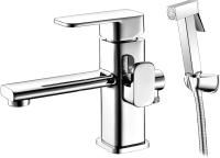 Смеситель для раковины Elghansa Mondschein 1602235-BM02 с гигиеническим душем, хром