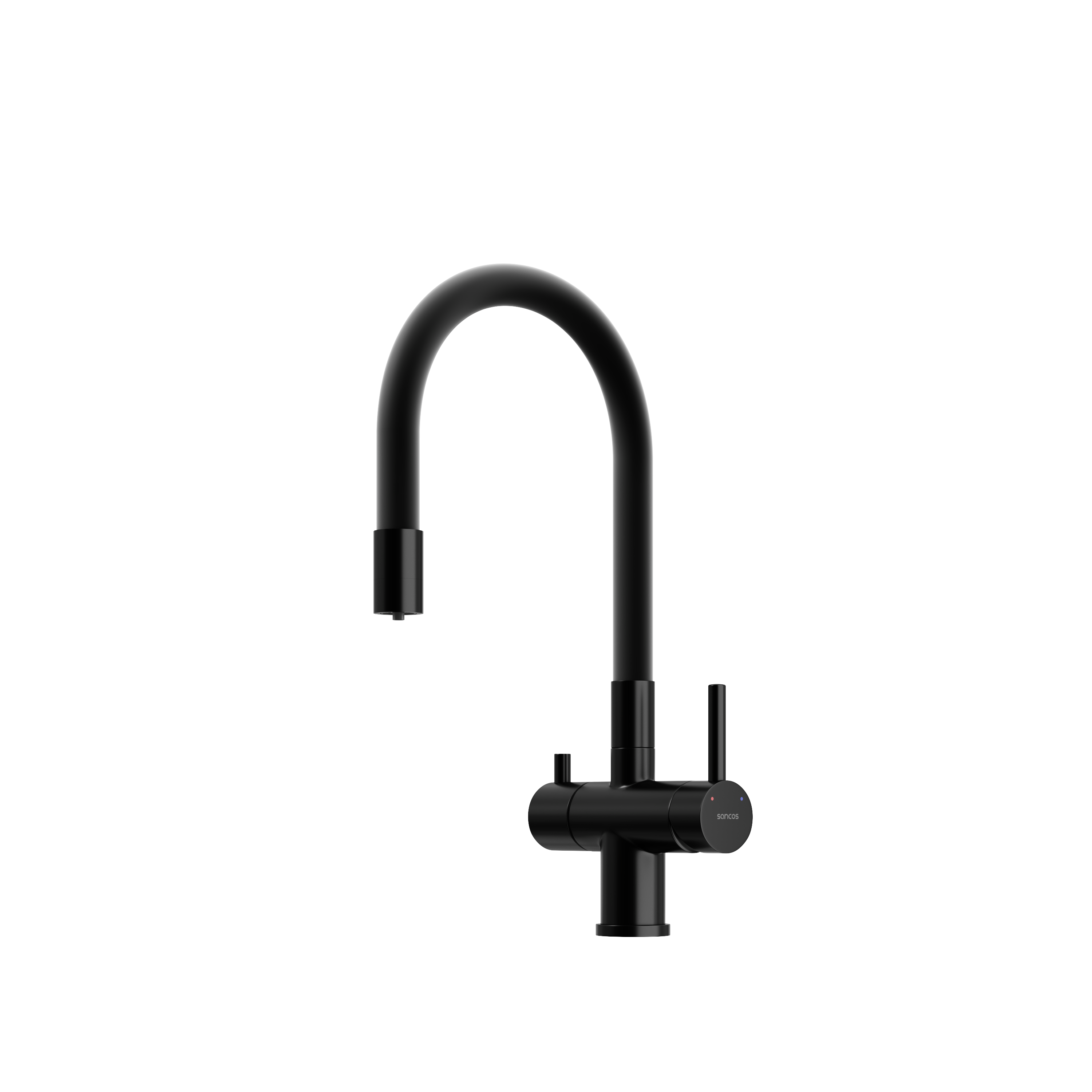 Смеситель для кухни Sancos Lucia SC4004MB, матовый черный