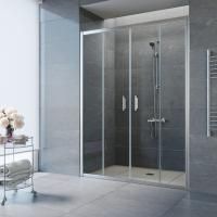 Душевая дверь в нишу Vegas Glass Z2P TUR NOVO h1900 170 08 01 профиль глянцевый хром, стекло прозрачное