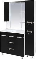 Мебель для ванной Misty Кристи 90 черная эмаль