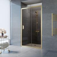 Душевая дверь в нишу Vegas Glass ZP TUR NOVO h1900120 09 05 профиль золото глянцевое, стекло бронза