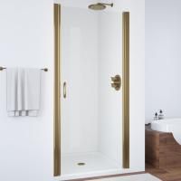 Душевая дверь в нишу Vegas Glass EP 65 05 01 профиль бронза, стекло прозрачное