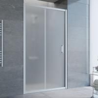 Душевая дверь в нишу Vegas Glass ZP 105 07 10 профиль матовый хром, стекло сатин