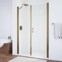 Душевая дверь в нишу Vegas Glass EP-F-2 125 05 01 R профиль бронза, стекло прозрачное