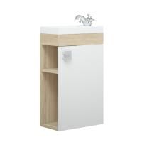 Тумба с раковиной Corozo Комо 40 сонома правая, подвесная