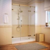 Душевая дверь в нишу Vegas Glass AFP-F Dynasty 220 05 01 R профиль бронза, стекло прозрачное