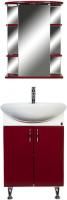 Мебель для ванной Orange Кларис 55 бордовая