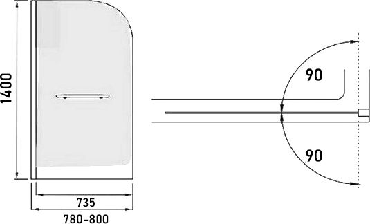 Шторка weltwasser. Шторка на ванну WELTWASSER ww100 100zd3-75.