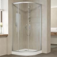 Душевой уголок Vegas Glass ZS 110 07 01 профиль матовый хром, стекло прозрачное