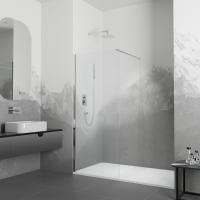 Душевая перегородка RGW Walk In WA-002 80х195 профиль хром, стекло прозрачное