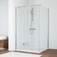 Душевой уголок Vegas Glass AFP-Fis 120*90 08 01 L профиль глянцевый хром, стекло прозрачное
