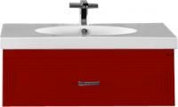 Тумба с раковиной Misty Европа 90 красная эмаль