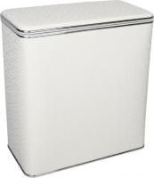 Корзина для белья Geralis FWH-M флористика, белая, хром, малая