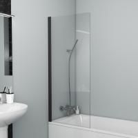 Шторка на ванну Bravat Alfa 70, профиль черный матовый