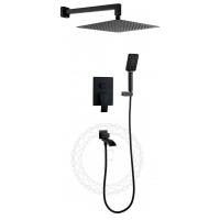 Душевая система Filarete Waterfall FL1010BL, черный