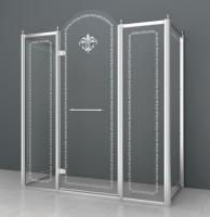 Душевой уголок Cezares Retro-AH-14-130/90-CP-G-L