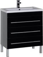 Тумба под раковину Aquanet Верона 75 черная