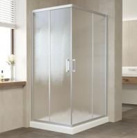 Душевой уголок Vegas Glass ZA-F 100*80 07 02 профиль матовый хром, стекло шиншилла