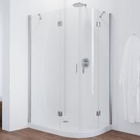 Душевой уголок Vegas Glass AFS-F 110*100 08 01 L профиль глянцевый хром, стекло прозрачное