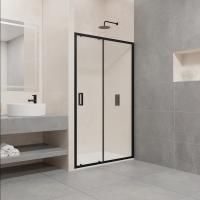 Душевая дверь в нишу RGW Passage PA-016B (1300-1330)х1950 профиль черный, стекло прозрачное
