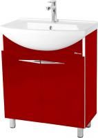 Тумба под раковину Bellezza Глория Гласс 65 бордо