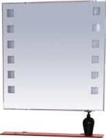 Зеркало Misty Эллада 75 красная полка