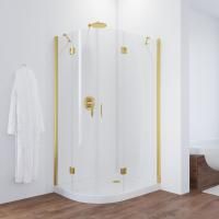Душевой уголок Vegas Glass AFS-F TUR NOVO 120*80 09 01 R профиль золото глянцевое, стекло прозрачное